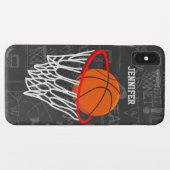 Personalisierter Tafel-Basketball und Band Case-Mate iPhone Hülle (Rückseite (Horizontal))