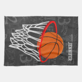 Personalisierter Tafel-Basketball und Band Handtuch (Horizontal)