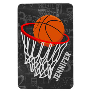 Personalisierter Tafel-Basketball und Band Magnet