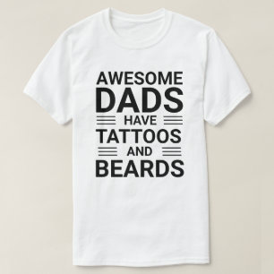 Personalisierter Tag der besten Tattooot-Vater-Vä T-Shirt