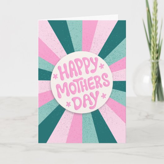 Personalisierter Tag der glücklichen Mütter Karte (Vorderseite)