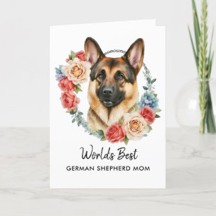 Personalisierter Tag der Mama der Hündin Feiertagskarte