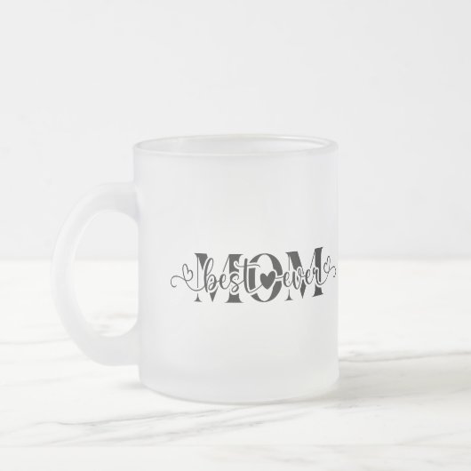 Personalisierter Tag der Mama Muttertag Mattglastasse (Links)