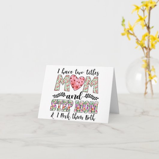 Personalisierter Tag der Mutter Karte (Gelbe Blume)