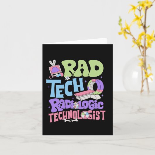 Personalisierter Tag der Radiologie Karte (Gelbe Blume)