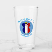 Personalisierter Tag des französischen Angels Bast Glas (Vorderseite)