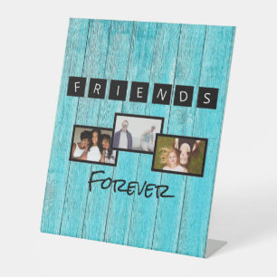 Personalisierter Tag des Freundschaftstages Foto-C Sockelschild