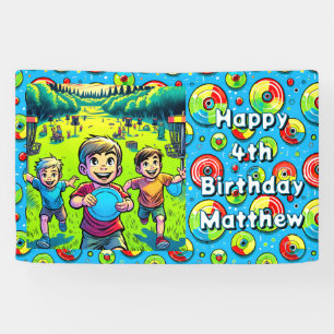 Personalisierter Tag des Golfspiels Banner