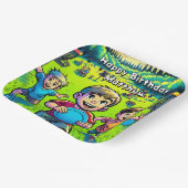 Personalisierter Tag des Golfspiels Pappteller (Gewinkelt)