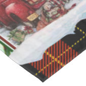 Personalisierter Tag, fröhlich und hell, Weihnacht Tischdecke (Schrägansicht)