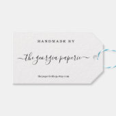 Personalisierter Tag für handgefertigte Artikel Geschenkanhänger (Vorderseite (Horizontal))