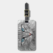 Personalisierter Tag Ihres eigenen Cat Foto Travel Gepäckanhänger (Vorderseite vertikal)