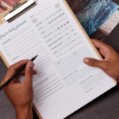 Personalisierter Tagesplaner Mental & Physical Notizblock