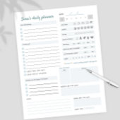 Personalisierter Tagesplaner Mental & Physical Notizblock