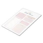 Personalisierter Tagesplaner Notizblock (angewinkelt)