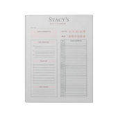 Personalisierter Tagesplaner Notizblock (Rotiert)