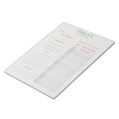 Personalisierter Tagesplaner Notizblock (angewinkelt)