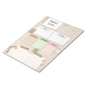 Personalisierter Tagesplaner Notizblock (angewinkelt)