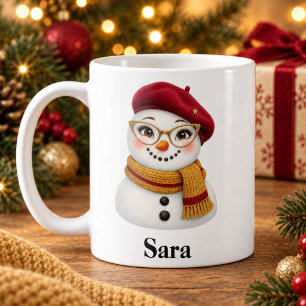 Personalisierter Tante-Weihnachtstasse Süße Schnee Kaffeetasse