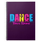 Personalisierter Tanz-Tänzer Notizblock (Vorderseite)