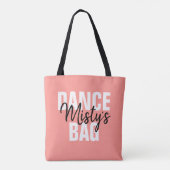 Personalisierter Tanz Tasche (Rückseite)