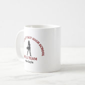 Personalisierter Tänzer des Maroon High School Dri Kaffeetasse (Vorderseite Links)