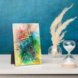 Personalisierter Tänzer Fotoplatte