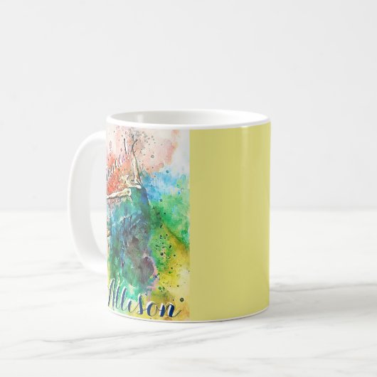 Personalisierter Tänzer Kaffeetasse (Vorderseite Links)