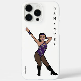 Personalisierter Tänzer Lila Silber Druck #2 iPhone 16 Pro Max Hülle