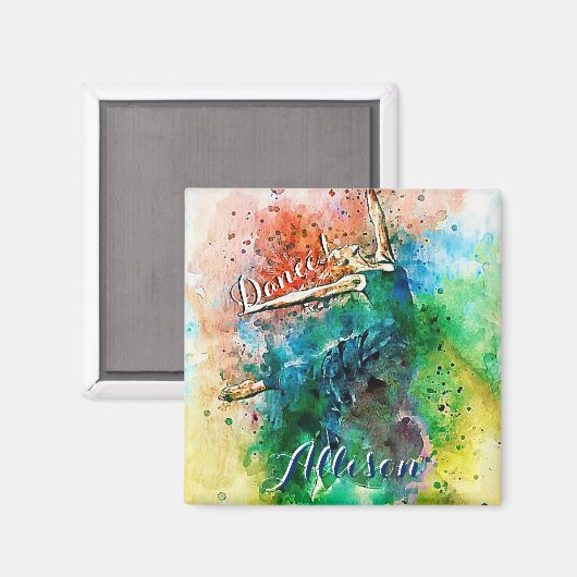 Personalisierter Tänzer Magnet (Vorderseite/Rückseite)