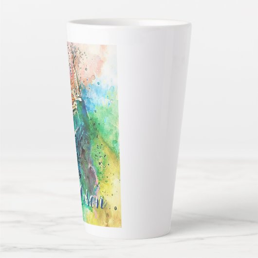 Personalisierter Tänzer Milchtasse (Vorderseite)