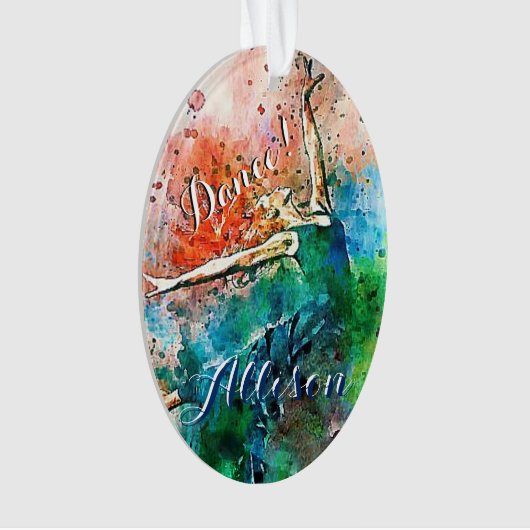 Personalisierter Tänzer Ornament (Vorderseite)