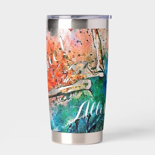 Personalisierter Tänzer Thermobecher (Links)