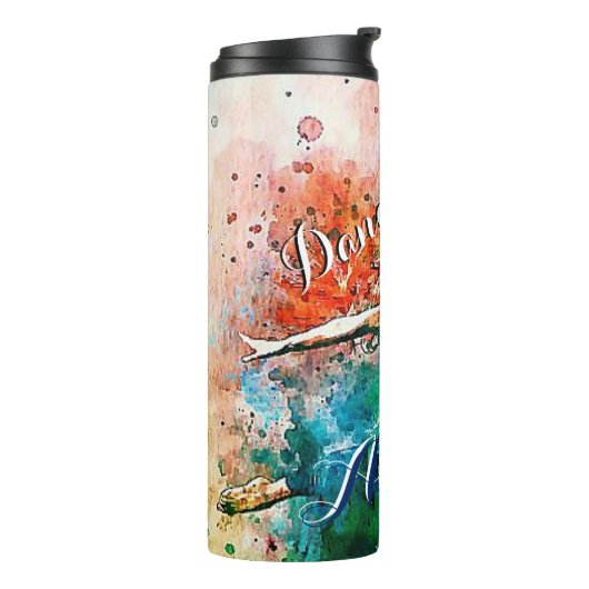 Personalisierter Tänzer Thermosbecher (Nach links gedreht)