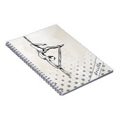 Personalisierter Tanzkarton Karo Niedlich Notizblock (Rechte Seite)