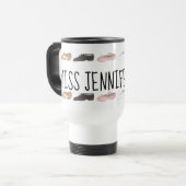 Personalisierter Tanzlehrer Ballett Stich Jazz Mod Reisebecher (Vorderseite Links)