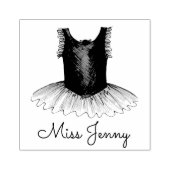 Personalisierter Tanzlehrer Geschenk Ballett Tutu Gummistempel (Prägung)