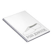 Personalisierter Tanzlehrer Gym Coach Acro Tumblin Notizblock (Rechte Seite)