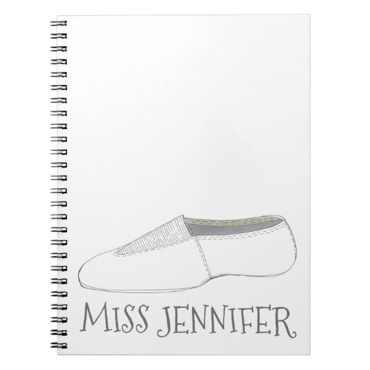 Personalisierter Tanzlehrer Gym Coach Acro Tumblin Notizblock (Vorderseite)