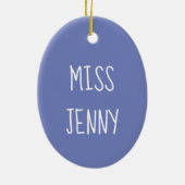 Personalisierter Tanzlehrer Lyrical Moderne Erwägu Keramikornament (Hinten)