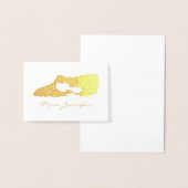 Personalisierter Tanzlehrer Moderne Lyrical Shoe Folienkarte (Anzeige)