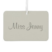 Personalisierter Tanzlehrer Pink Ballet Schuhgesch Autolufterfrischer (Rückseite)