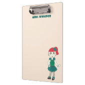 Personalisierter Tanzlehrer Steche Tänzer-Vorgesch Klemmbrett (Links)