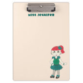 Personalisierter Tanzlehrer Steche Tänzer-Vorgesch Klemmbrett (Vorderseite)