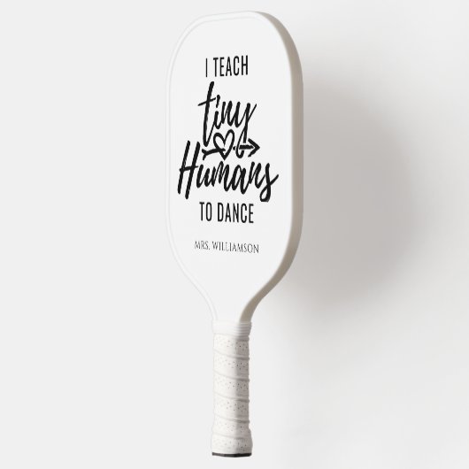Personalisierter TanzlehrerScript modern Pickleball Schläger (Links)