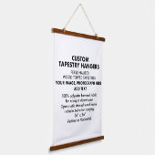 Personalisierter TAPESTRY HANGER 26"x36" Wandteppich Mit Holzrahmen (Gewinkelt)