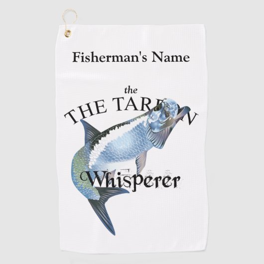 Personalisierter Tarpon Whispere Handtuch fischen (Vorderseite)