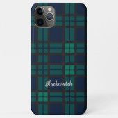 Personalisierter Tartan Clan Black Watch Karierte  Case-Mate iPhone Hülle (Rückseite)