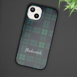 Personalisierter Tartan Clan Black Watch Karierte  Case-Mate iPhone Hülle<br><div class="desc">Custom Clan Black Watch tartan blau grün und dunkelgrau Karo Design Handy Gehäuse für jeden, der klassische und elegante Cover für ihre wertvollen Besitztümer Liebe. Perfektes Geschenk für Familie, Vater, Ehemann oder andere besondere Geschenkveranstaltungen. Feiern Sie mit diesem coolen Clan Black Watch tartan iPhone Cover alle Dinge Tradition und Familienkreis....</div>