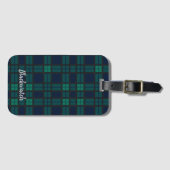 Personalisierter Tartan Clan Black Watch Karierte Gepäckanhänger (Vorderseite (Horizontal))